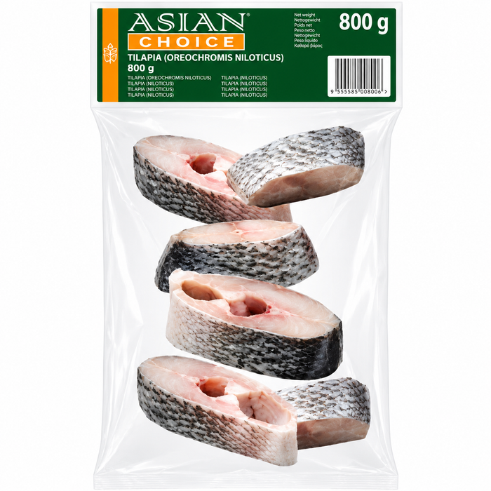 Frozen Asian Choice Tilapia Steak (150-300) 1kg - Only Berlin Delivery