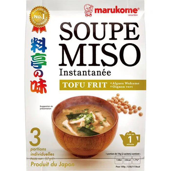 Marukome Miso Soup Paste - Fried Tofu 57gm