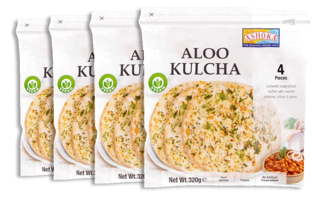 Frozen Ashoka Aloo Kulcha (4pcs) 320gm - Only Berlin Delivery (choose your Quantity)