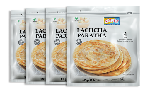 Frozen Ashoka Lachcha Paratha (4pcs) 400gm Bundle - Only Berlin Delivery (choose your Quantity)