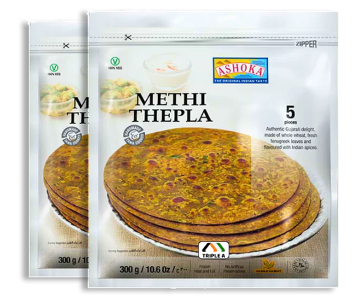 Frozen Ashoka Methi Paratha (5pcs) 400gm Bundle - Only Berlin Delivery (choose your Quantity)