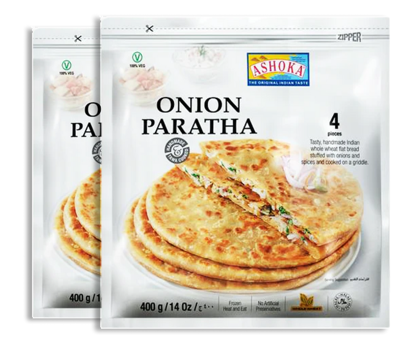 Frozen Ashoka Onion Paratha (5pcs) 400gm Bundle - Only Berlin Delivery (choose your Quantity)
