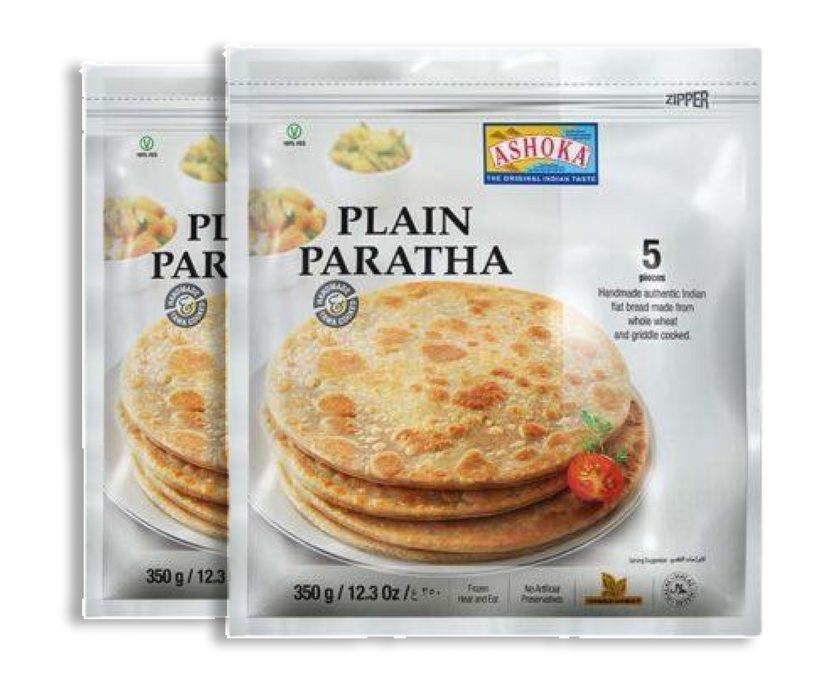 Frozen Ashoka Plain Paratha (5pcs) 350gm Bundle - Only Berlin Delivery (choose your Quantity)