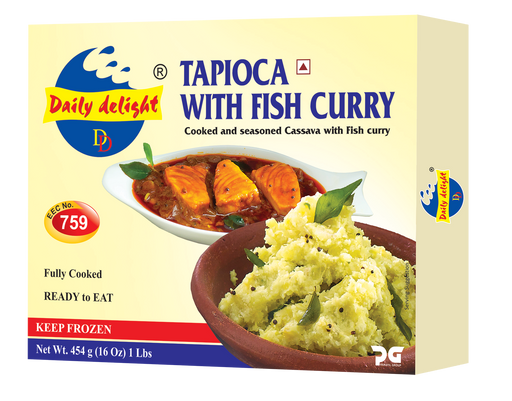 Frozen Daily Delight - Tapioca with Fish Curry 454gm (only Berlin Delivery)