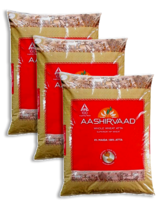 Aashirvaad Atta 2kg Bundle (choose your Quantity)