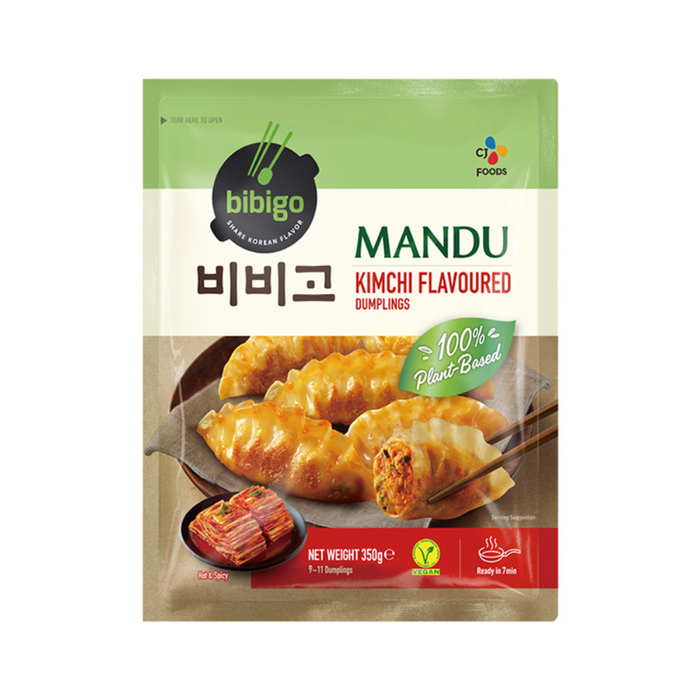 Bibigo Gyoza Mandu - Kimchi Flavoured Dumplings (vegan) 350gm