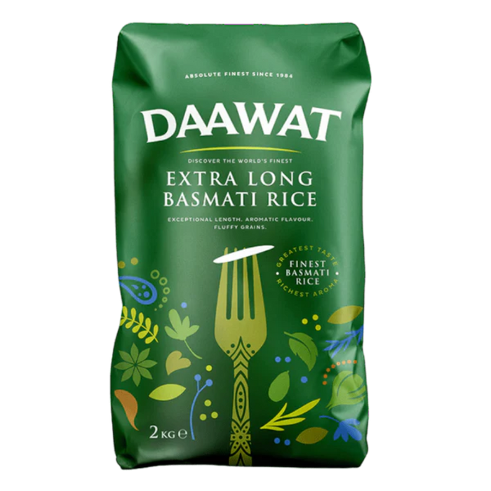 Daawat Extra Long Basmati Rice 2kg