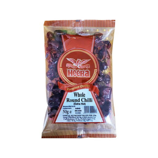 Heera Round Chilli (whole) 50gm