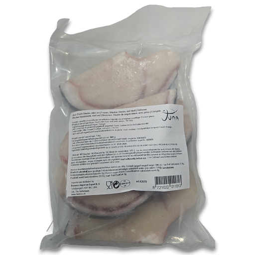 Frozen Jona Blue Sharks Steaks (skin On) 1kg - Only Berlin Delivery