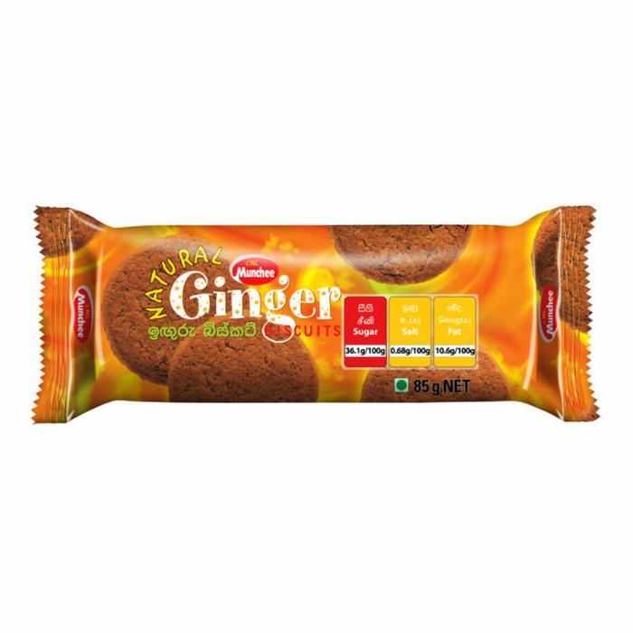 Munchee Natural Ginger Biscuits 80gm