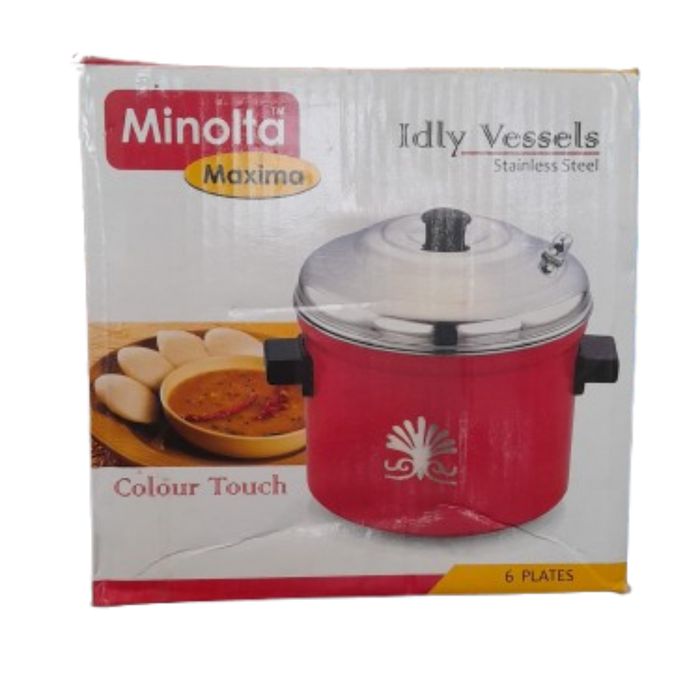 Minolta Idly Vessels - Stainless Steel (6 Plates)