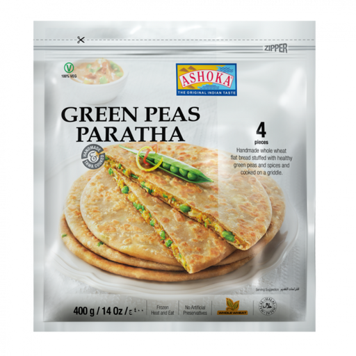 Frozen Ashoka Green Peas Paratha (4 Pcs) 400gm - Only Berlin Delivery