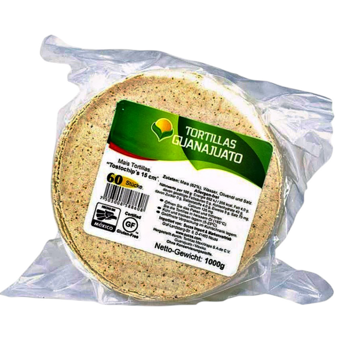 Tortillas Guanajuato - Tostochip's - 15cm (60pcs) 1kg