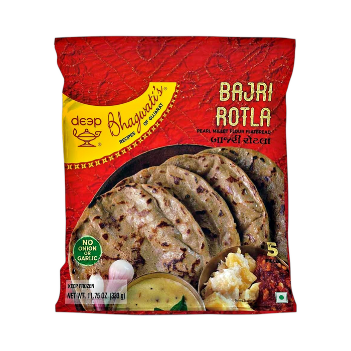 Frozen Deep Bhagwati's Recipe - Bajri Rotla (5pcs) 333gm (Only Berlin Delivery)