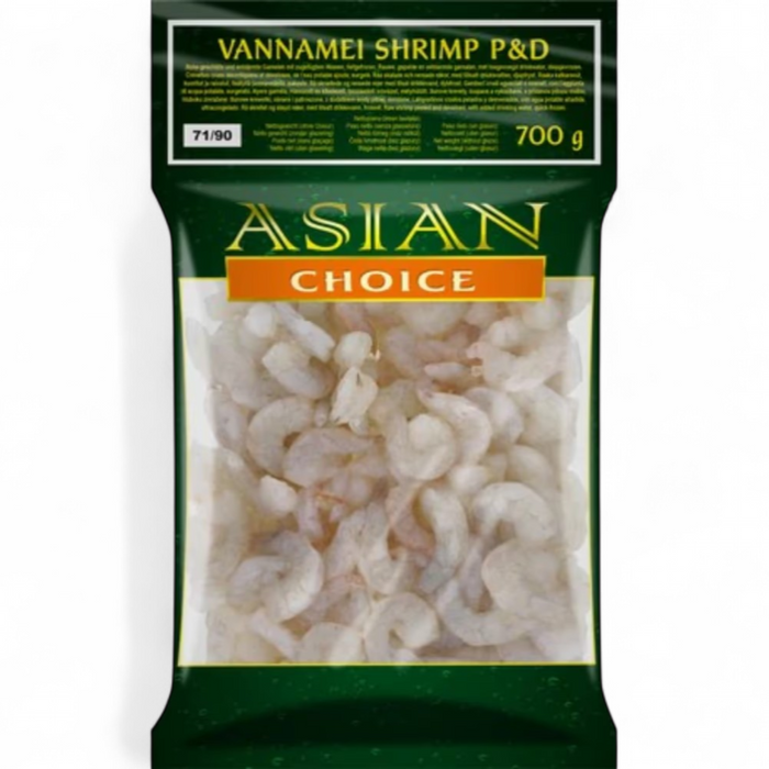 Gefrorene Asian Choice Vannamei Garnelen P&amp;D (71/90) 1kg - Nur Lieferung Berlin