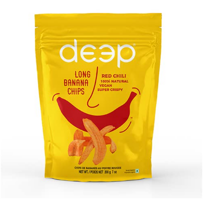 Deep Long Banana Chips - Red Chilli 200gm