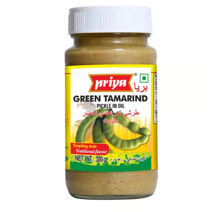 Priya Green Tamarind Pickle 300gm - BBE: 21.08.2026