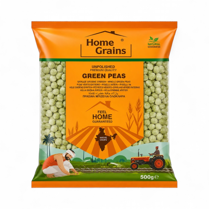 Home Grains Green Peas 500gm - BBE: 10.11.2026