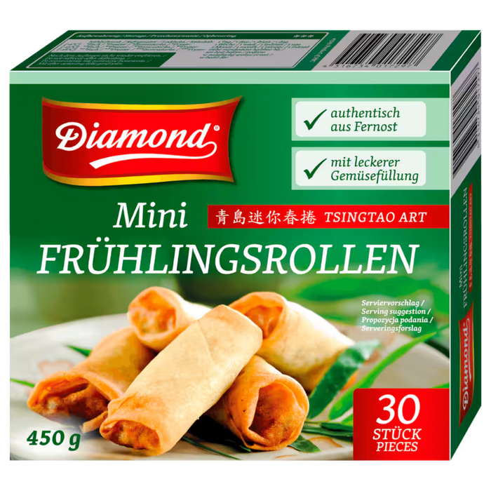 Frozen Diamond Mini-Frühlingsrollen (30pcs) 450gm - Only Berlin Delivery