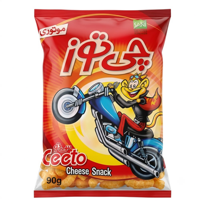 Ceeto - Corn Snack With Cheese Flavour (Red) 90gm