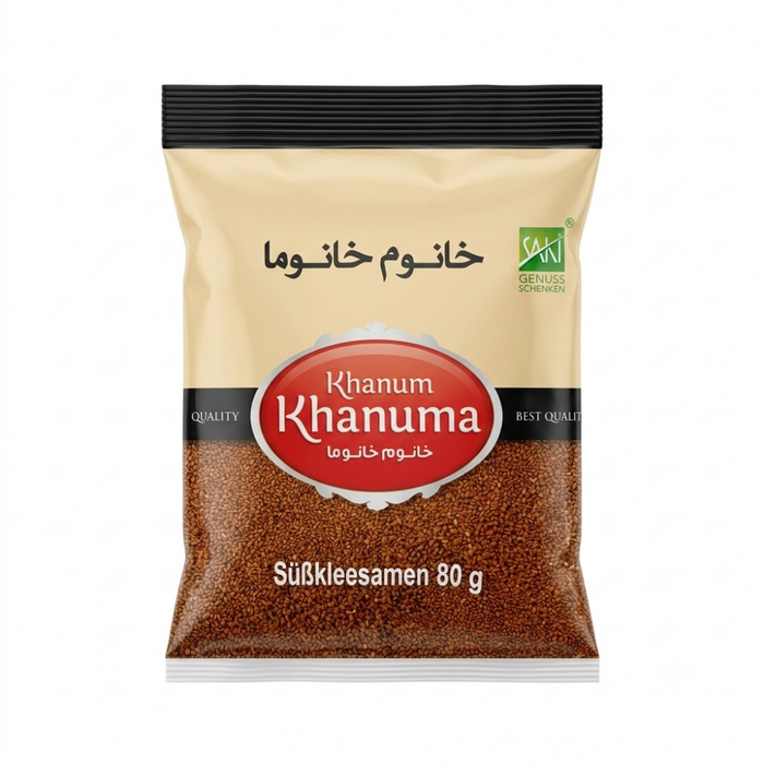 Khanum Khanuma - Süßkleesamen (Fenugreek Seeds) 80gm