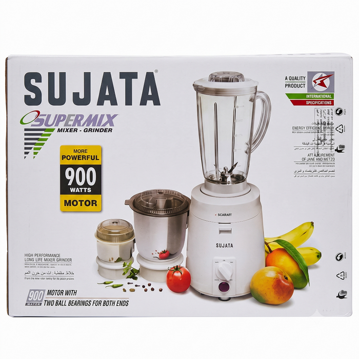 Sujata – Dynamix Mixer Grinder with 900 Watt Motar