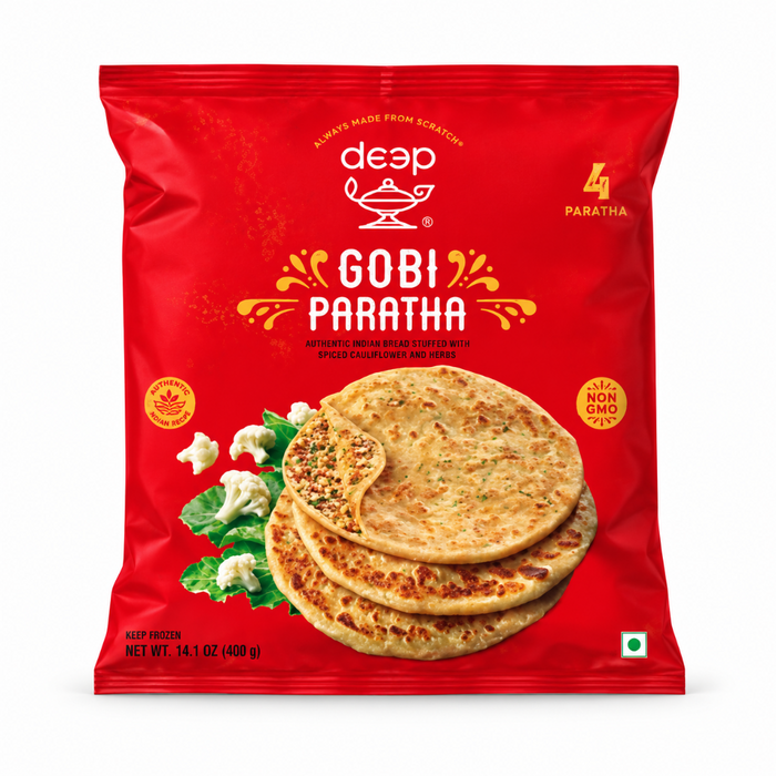 Frozen Deep Gobi Paratha (4pcs) 400gm - Only Berlin Delivery