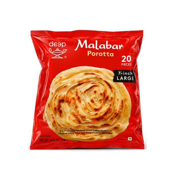 Frozen Deep Family Value Pack - Malabar Porotta (20pcs) 1.84kg (Only Berlin Delivery)