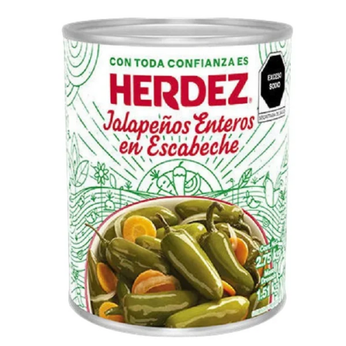 Herdez Jalapeno Enteros 390gm - BBE: 09.2026