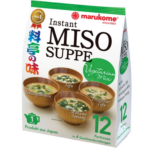 Marukome Miso Soup - Vegetarian Mix (no Ajinomoto) 224.55gm