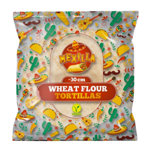 Mexilla Wheat Flour Tortillas 18 x 80gm (30cm) 1.4kg