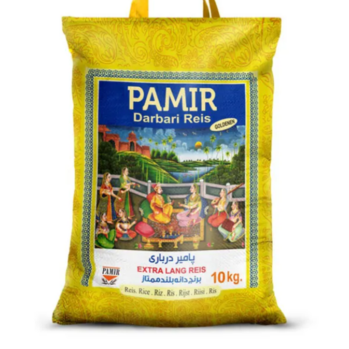 Pamir Darbari Extra Long Basmati Rice 10kg - BBE: 12.2028
