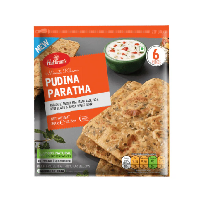 Frozen Haldiram’s Pudina Paratha (6pcs) 360gm - Only Berlin Delivery