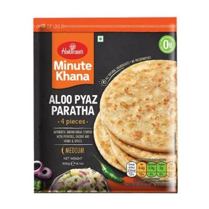 Frozen Haldiram’s Aloo Pyaz Paratha (4pcs) 400gm - Only Berlin Delivery