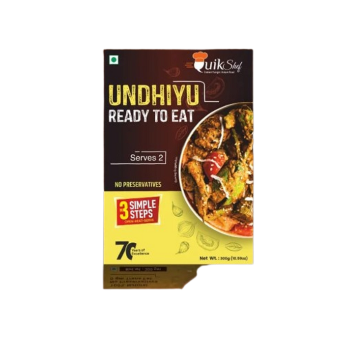 Quik Shef Ready to Eat - Undhiyu 300gm (BBE: 01.10.2026)