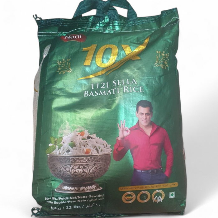 Nadi 10X Sella Basmati Rice 10kg - BBE: 05.2027 (Only 1 per Order)