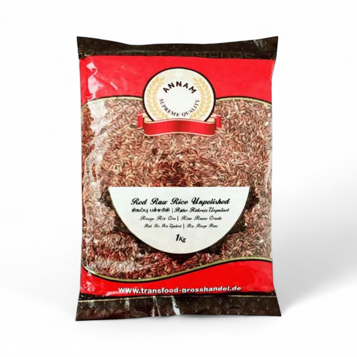 Annam Roter roher Reis (ungeschliffen) 1 kg 