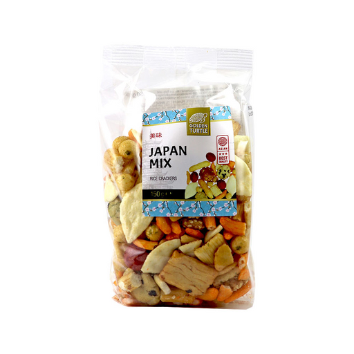 Golden Turtle Rice & Peanut Cracker - Japan Mix 100gm