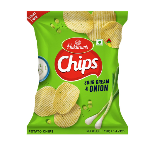 Haldiram’s Potato Chips - Sour Cream & Onion 120gm