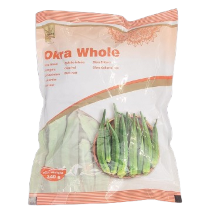 Frozen Crown Okra (whole) 340gm - Only Berlin Delivery