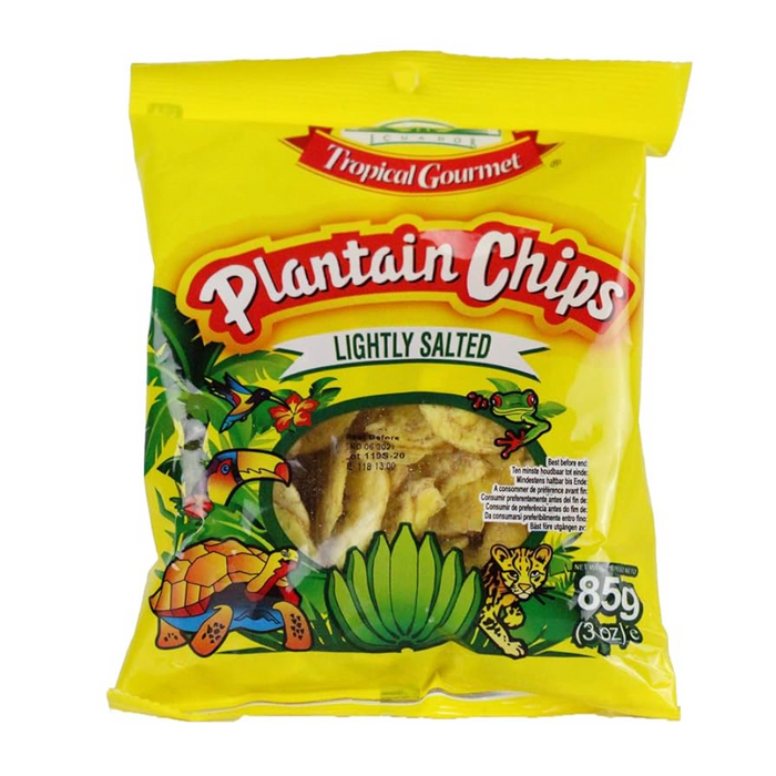 Tropische Gourmet-Kochbananen-Chips – leicht gesalzen, 85 g 