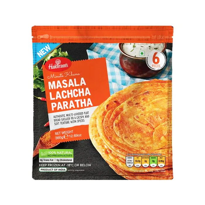 Haldirams Masala Lachcha Paratha (6 Stück) 360 g – Nur Lieferung in Berlin