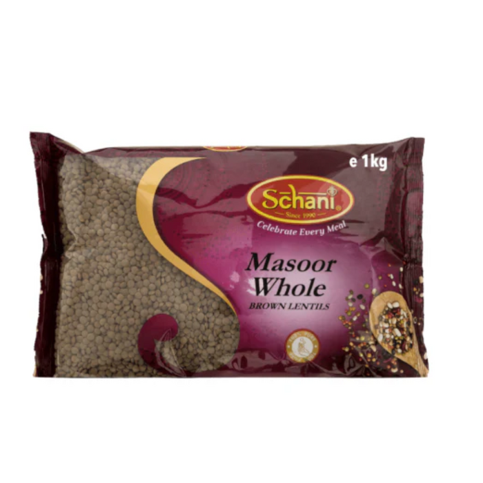 Schani Masoor Whole (Brown Lentils) 1kg