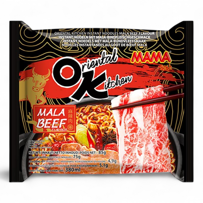 Mama Oriental Kitchen Instant Noodles - Mala Beef 85gm