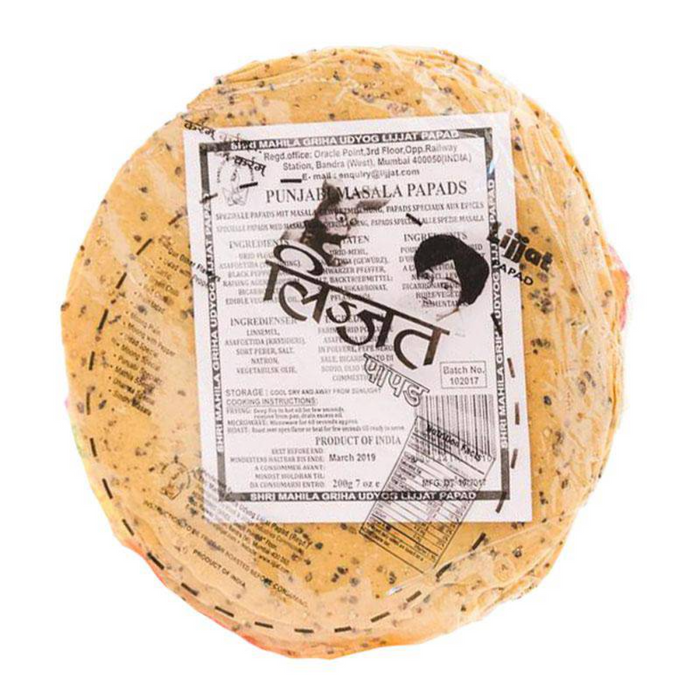 Lijjat Punjabi Masala Papad 200gm 