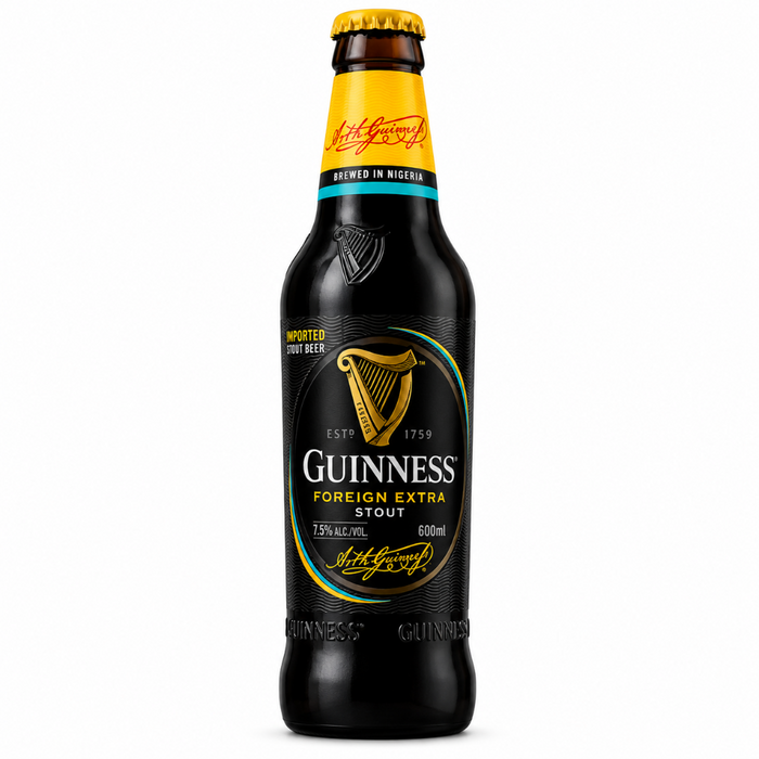 Guinness Foreign Extra Stout Beer Nigeria Edition (7.5% Alc) 600ml