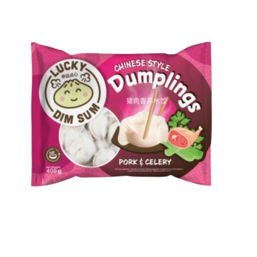 Frozen Lucky Dim Sum Chinese Style Dumpling - Pork & Celery 400gm