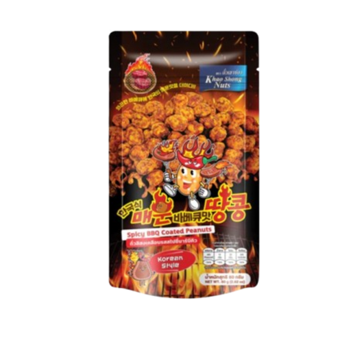 Khao Shong Spicy Bbq Coated Peanuts 80gm