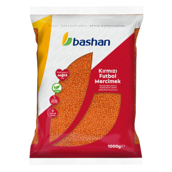 Bashan Round Red Lentils 1kg