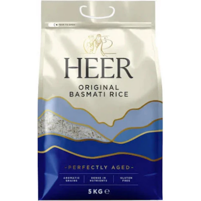 Heer Original Basmati Rice 5kg - BBE: 12.2027